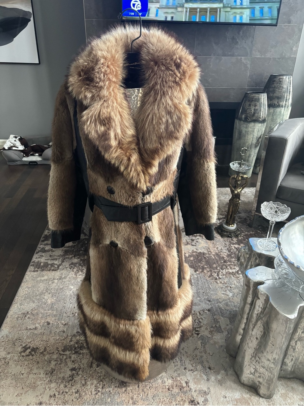 Genuine fur Penny Lane style size small